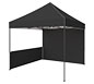Zoom™ 10′ Tent w/ Full Wall & Half Wall (Tent & Full Wall Sold Separately) · Right Angle View (Black)