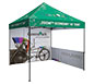 Zoom™ Economy 10′ Popup Tent w/ Optional Full & Half Walls (Sold Separately) · Left Angle View