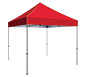 Zoom™ Standard 10′ Popup Tent (Red) · Left Angle View