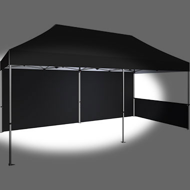 Zoom™ 20′ Tent w/ 20′ Full Wall & 10′ Half Wall (Tent & Half Wall Sold Separately)