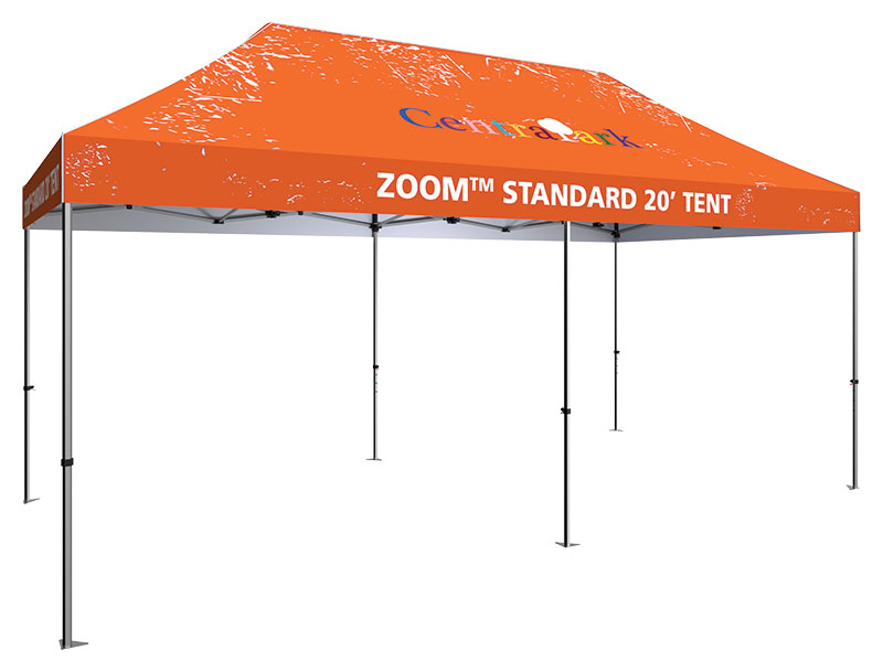 Zoom™ 20′ Popup Tent With Printed Canopy