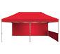 Zoom™ 20′ Tent w/ 20′ Full Wall & 10′ Half Wall (Tent & Half Wall Sold Separately) · Front View (Red)