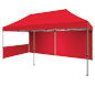Zoom™ 20′ Tent w/ 20′ Full Wall & 10′ Half Wall (Tent & Half Wall Sold Separately) · Right Angle View (Red)