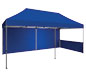 Zoom™ 20′ Tent w/ 20′ Full Wall & 10′ Half Wall (Tent & Half Wall Sold Separately) · Left Angle View (Blue)