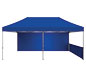 Zoom™ 20′ Tent w/ 20′ Full Wall & 10′ Half Wall (Tent & Half Wall Sold Separately) · Front View (Blue)