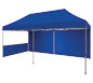 Zoom™ 20′ Tent w/ 20′ Full Wall & 10′ Half Wall (Tent & Half Wall Sold Separately) · Right Angle View (Blue)