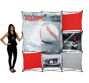 Xclaim™ Fabric Popup Display • 3×3 Kit 03