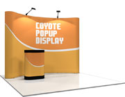 Coyote™ • 10′ Curved Pop Up Display