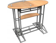 Orbital Express™ • Oval Counter with Stand-Off & Internal Shelf