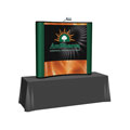 Arise™ • 6′ Curve Pop Up Tabletop Display w/ Central Mural