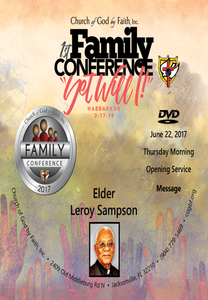 2017 Family Conference:  Elder Leroy Sampson (DVD)