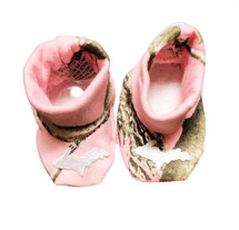 Newborn UP Booties - Pink Camo