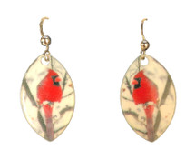 Cardinal Earrings