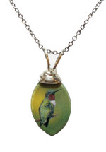 Ruby-Throated Hummingbird Necklace