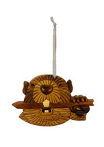 Wooden Beaver Ornament 