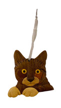Wooden Cat Ornament 