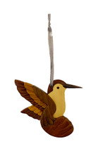 Wooden Hummingbird Ornament 