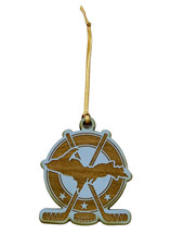 U.P. Hockey Wood Ornament