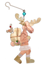 Hiking Moose Ornament