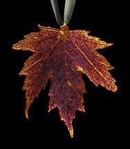 Silver Maple Leaf Ornament