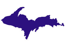 U.P. Silhouette Sticker - Purple