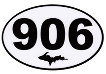 906 Upper Peninsula Bumper Sticker