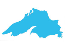 Lake Superior Silhouette Sticker