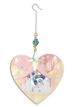 Heart Nativity Ornament - P1598