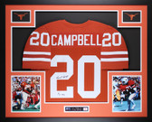 Earl Campbell Autographed and Framed Texas Longhorns Jersey