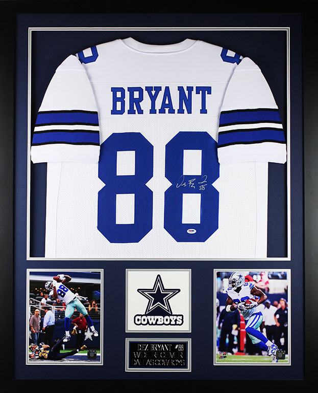Dez Bryant Autographed and Framed White Dallas Cowboys Jersey