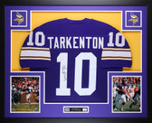 Fran Tarkenton Autographed and Framed Minnesota Vikings Jersey