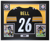 Leveon Bell Autographed and Framed Pittsburgh Steelers Jersey