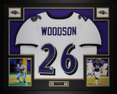 Rod Woodson Autographed and Framed Baltimore Ravens Jersey