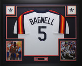 Jeff Bagwell Autographed and Framed Rainbow Throwback Jersey Tristar COA 