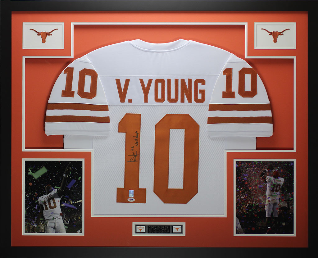 vince young signed jersey