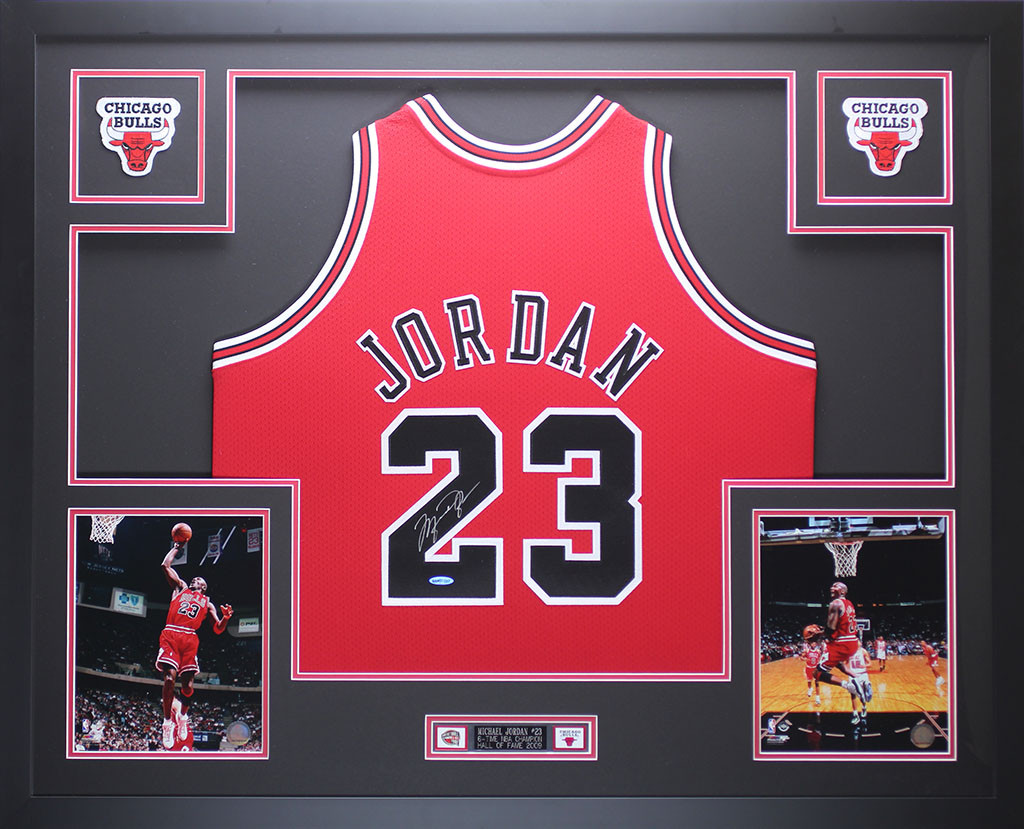 michael jordan autographed jersey