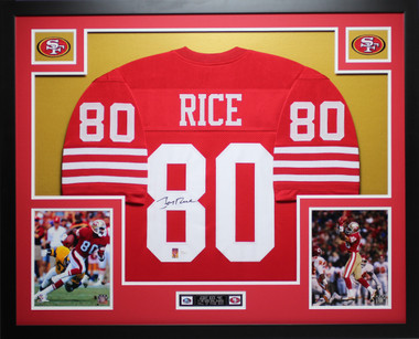 framed jerry rice jersey