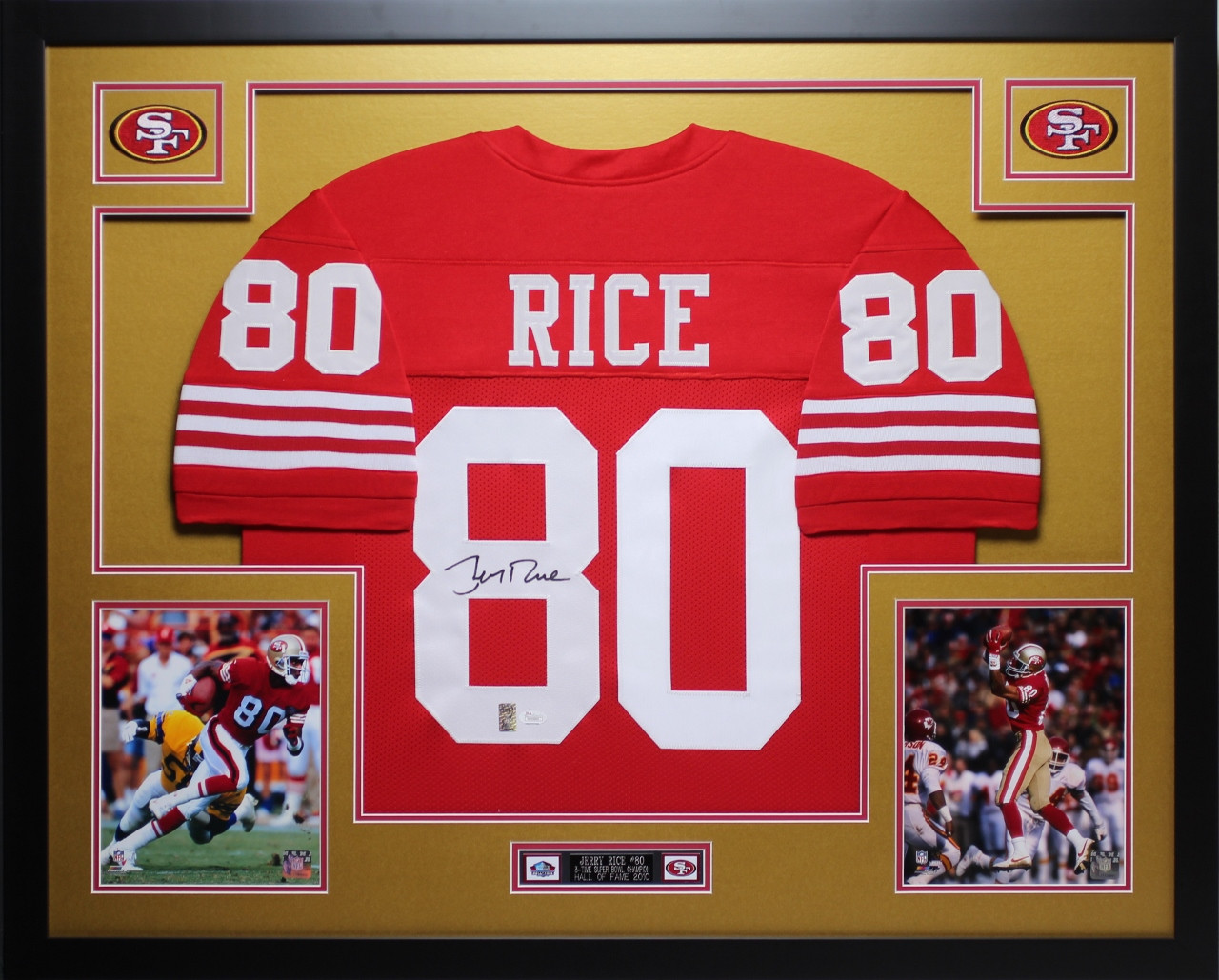 framed jerry rice jersey