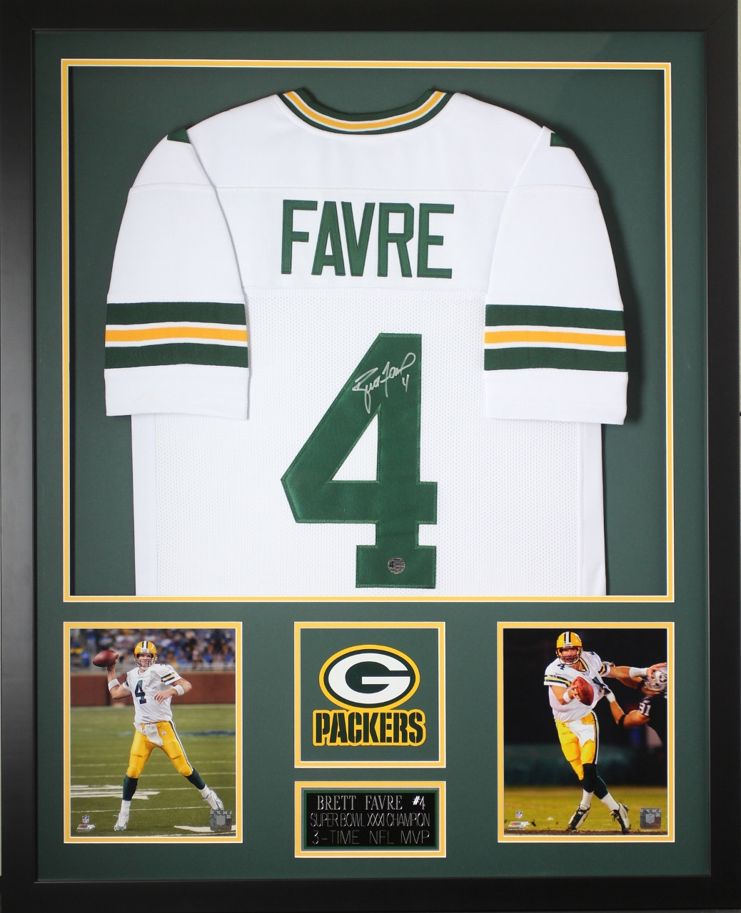 Jersey Ninja - Green Bay Packers Green Brett Favre Crossover Hockey Jersey