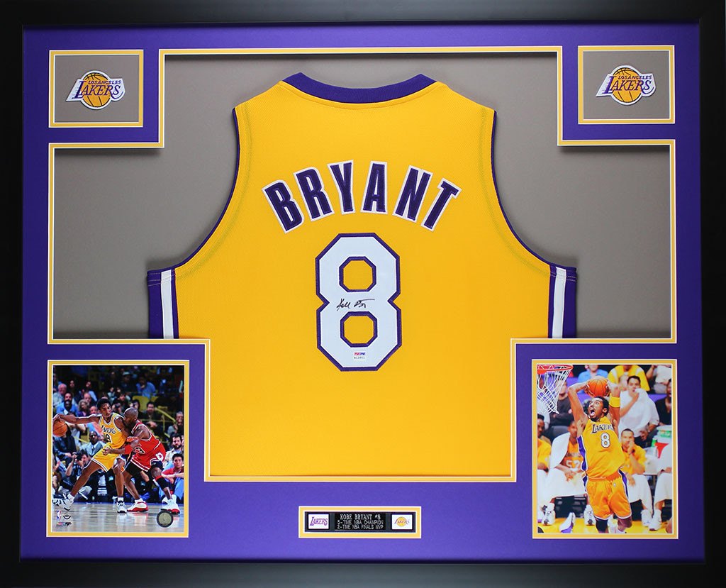 kobe bryant autographed jersey