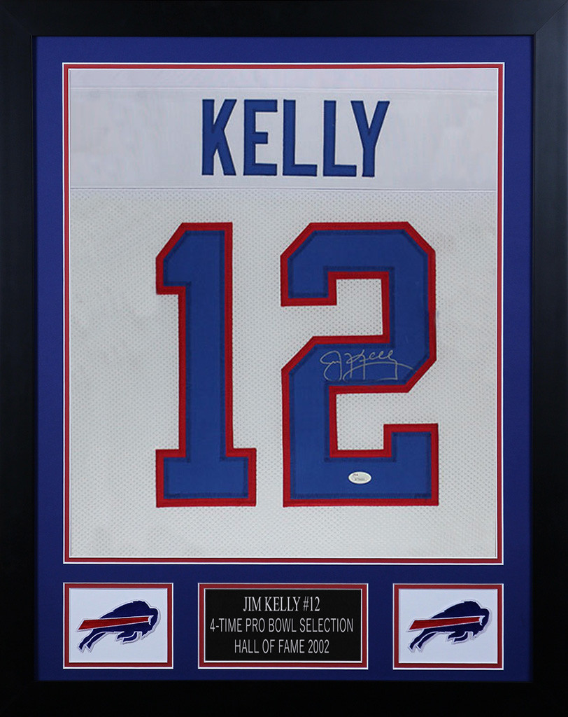 Jim Kelly Autographed and Framed Bills 