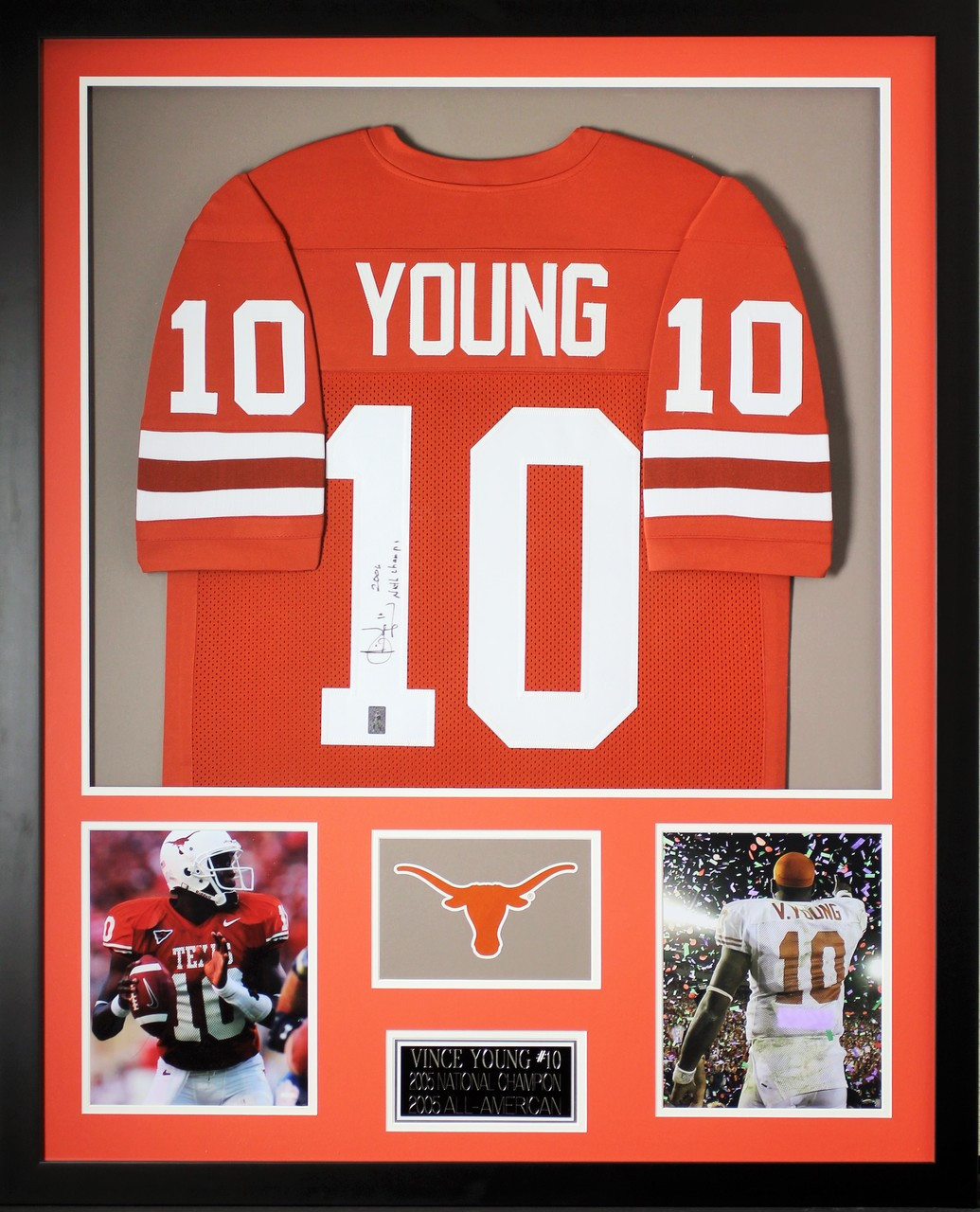 vince young autographed jersey