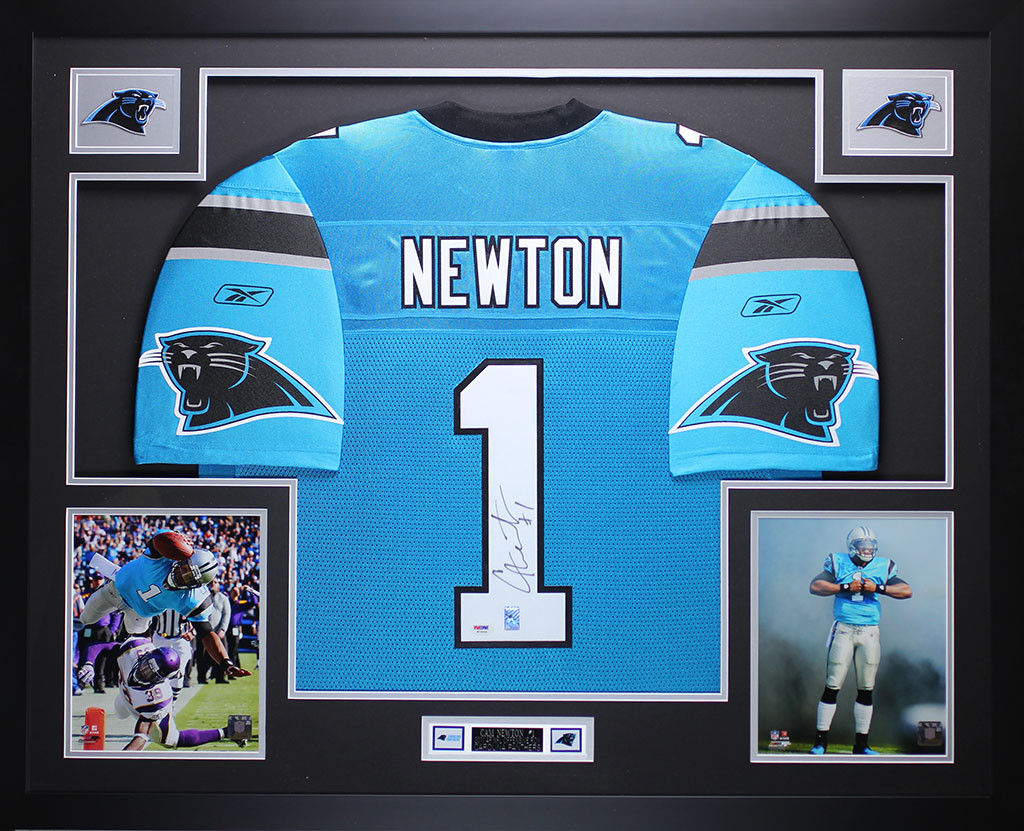framed cam newton jersey