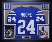 Lenny Moore Autographed and Framed Baltimore Colts Jersey