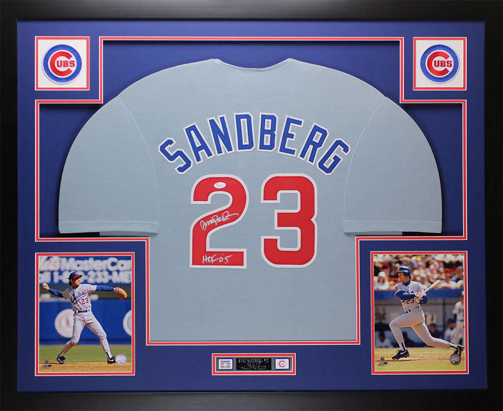 ryne sandberg autographed bat