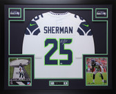 Richard Sherman Autographed and Framed Seattle Seahawks Jersey