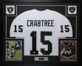 Michael Crabtree Autographed and Framed Oakland Raiders Jersey