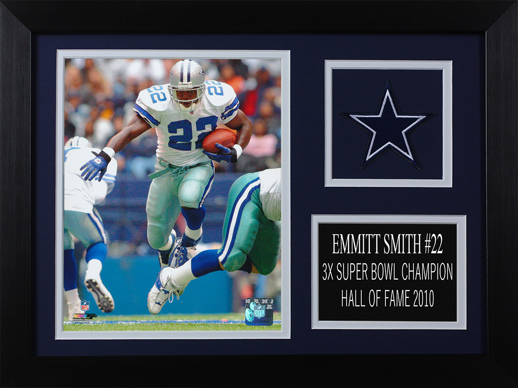 Emmitt Smith Framed Dallas Cowboys Photo