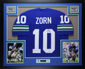 Jim Zorn Autographed and Framed Seattle Seahawks Jersey