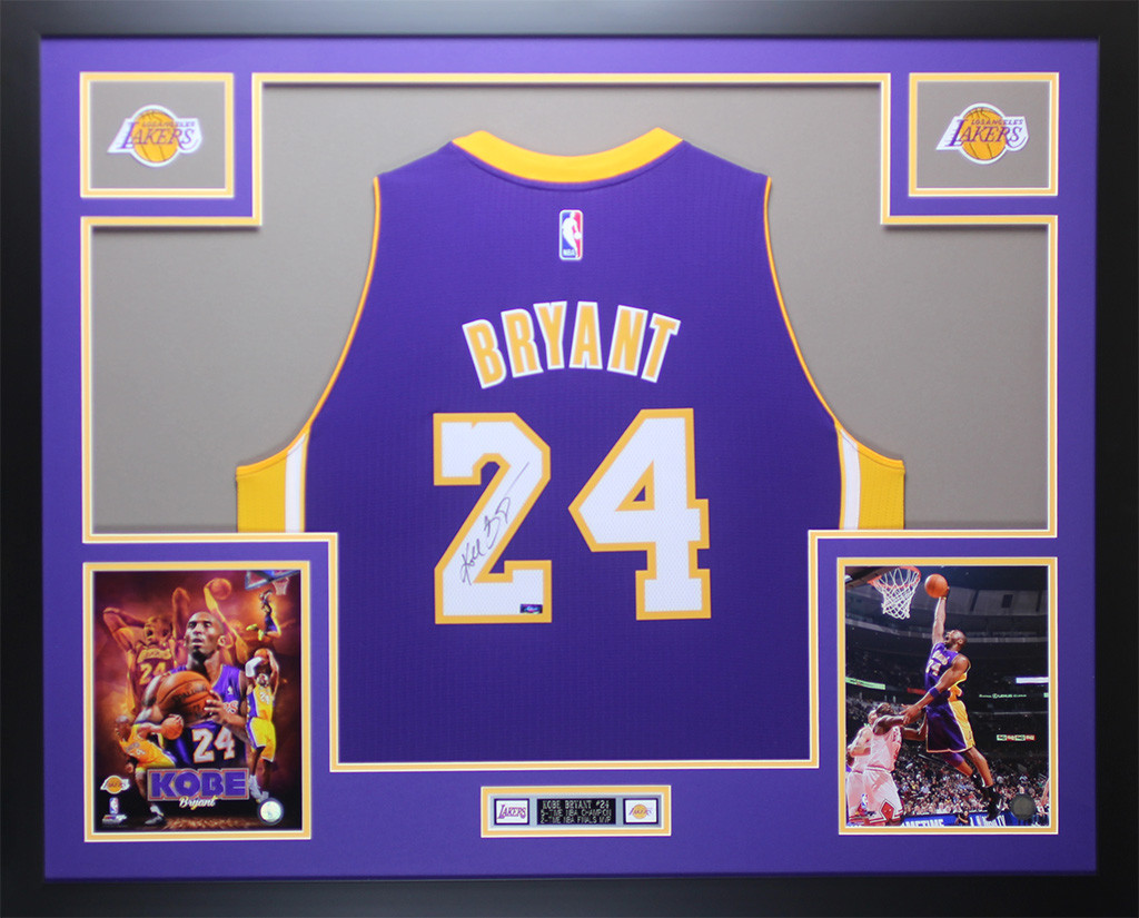 kobe bryant jersey autographed